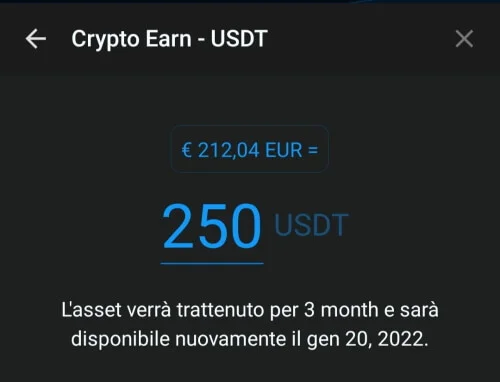 Crypto Earn USDT